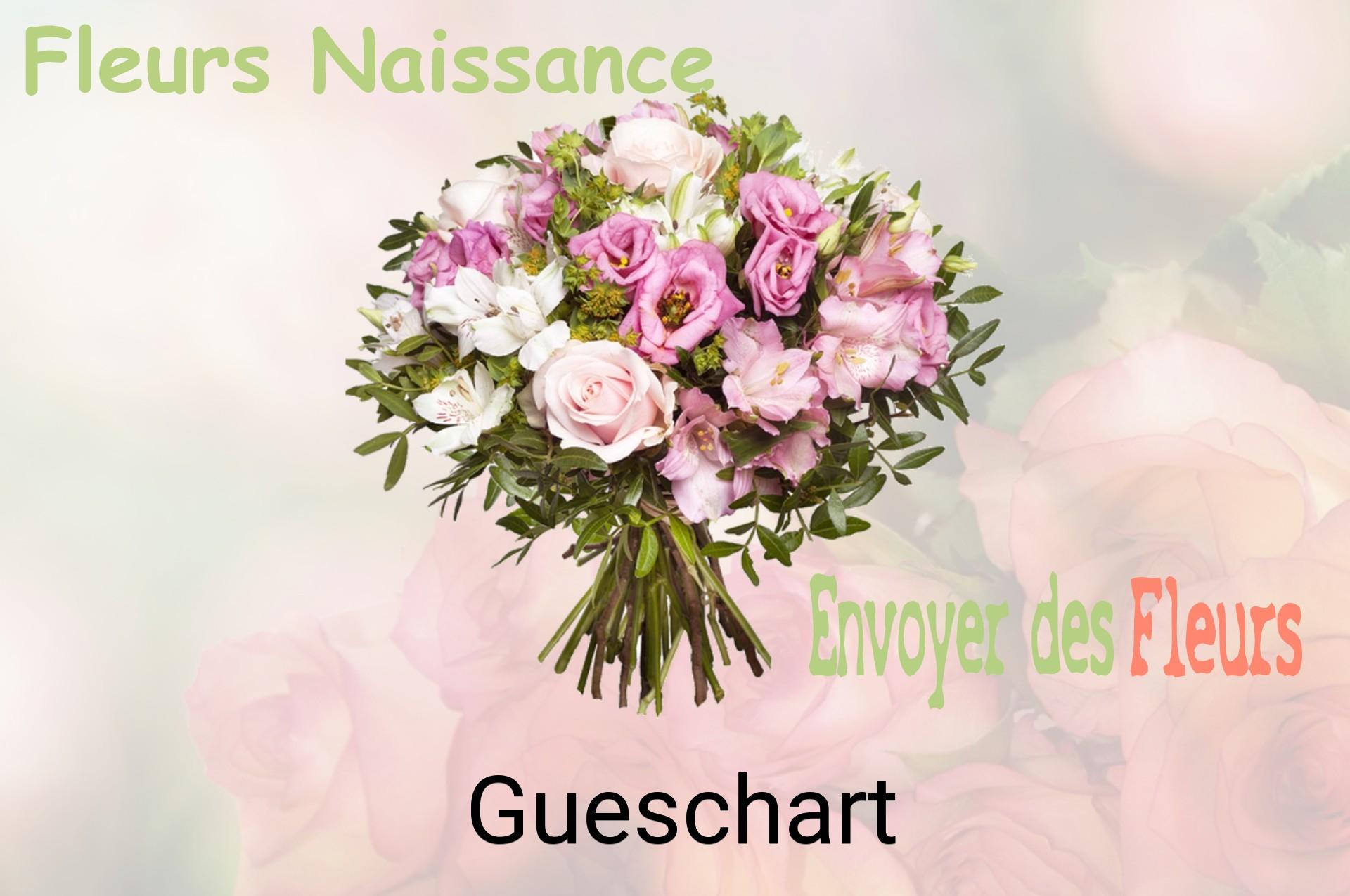 Bouquet de fleurs de naissance livré à Gueschart